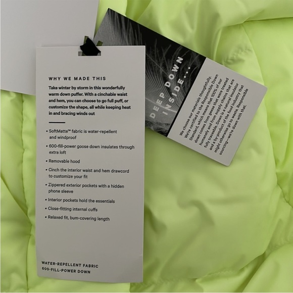 NWT Wunder Puff Hooded Jacket Faded Zap Size 4 - Picture 5 of 9